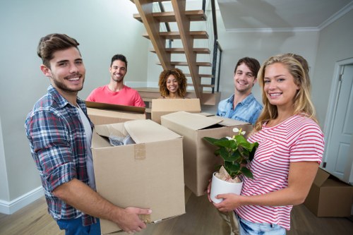 House movers loading furniture for a home move in Ireland