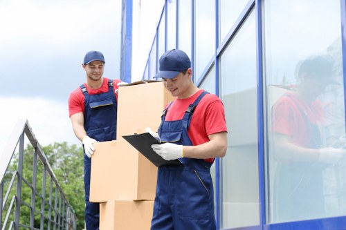 Packing and loading furniture for a domestic move