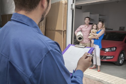 Removal team handling a house move in Ireland