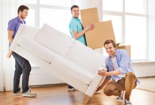 Movers loading furniture carefully in Ireland