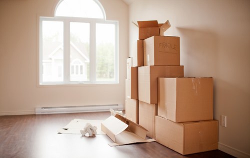 Customer reviewing booking details for a removals service