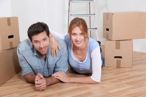 Packed home contents ready for a transparent moving quote
