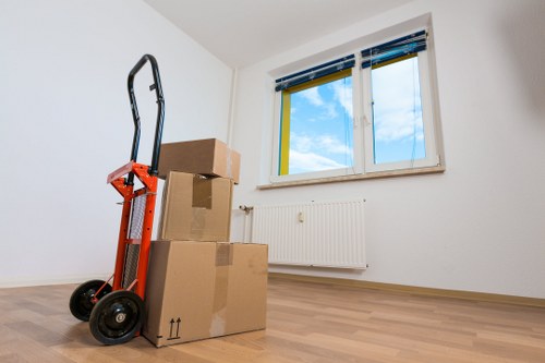 Local office moving team handling furniture in Ireland