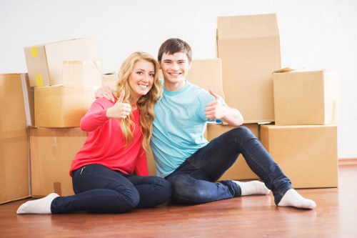 Removal team preparing a free quote for a house move