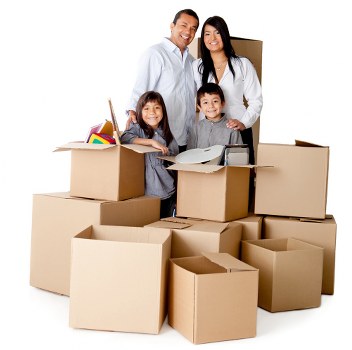 Professional movers loading household items for transport in Ireland